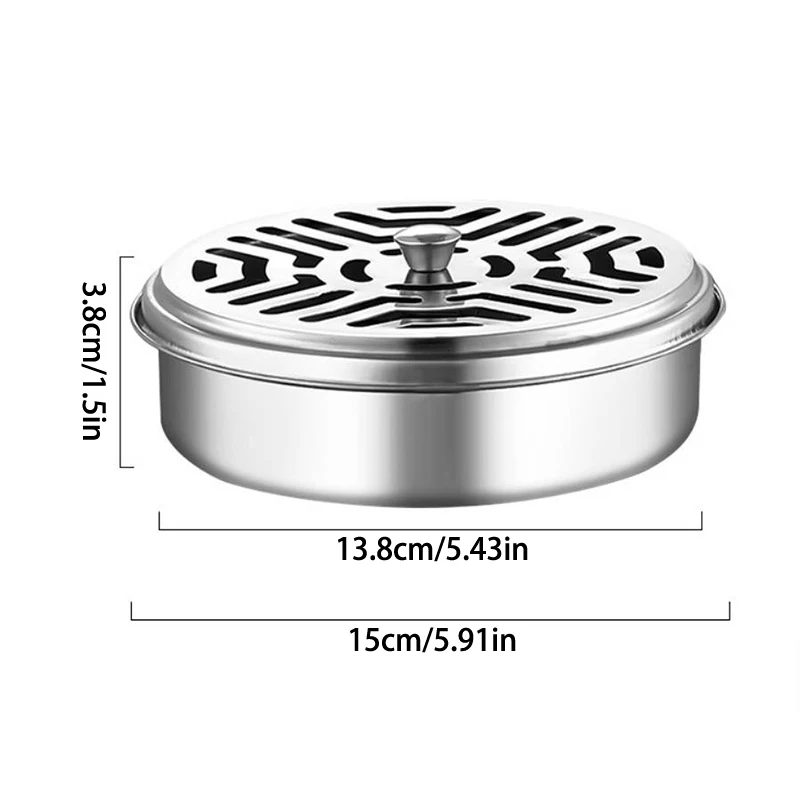 Boîte inox pour serpentins anti-moustiques sécurisée – Image 6