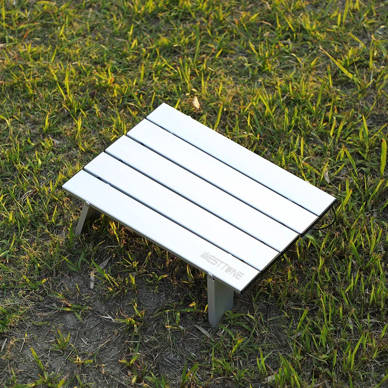 Table de camping pliable – Aluminium léger et enroulable – Image 4