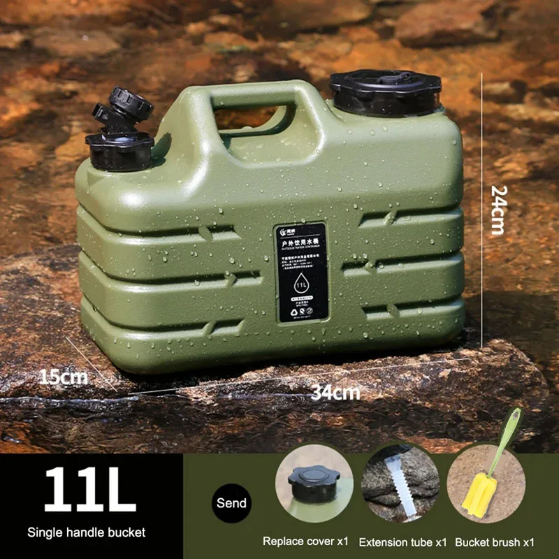 Bidon PE 11L avec robinet – stockage eau camping & survie – Image 6